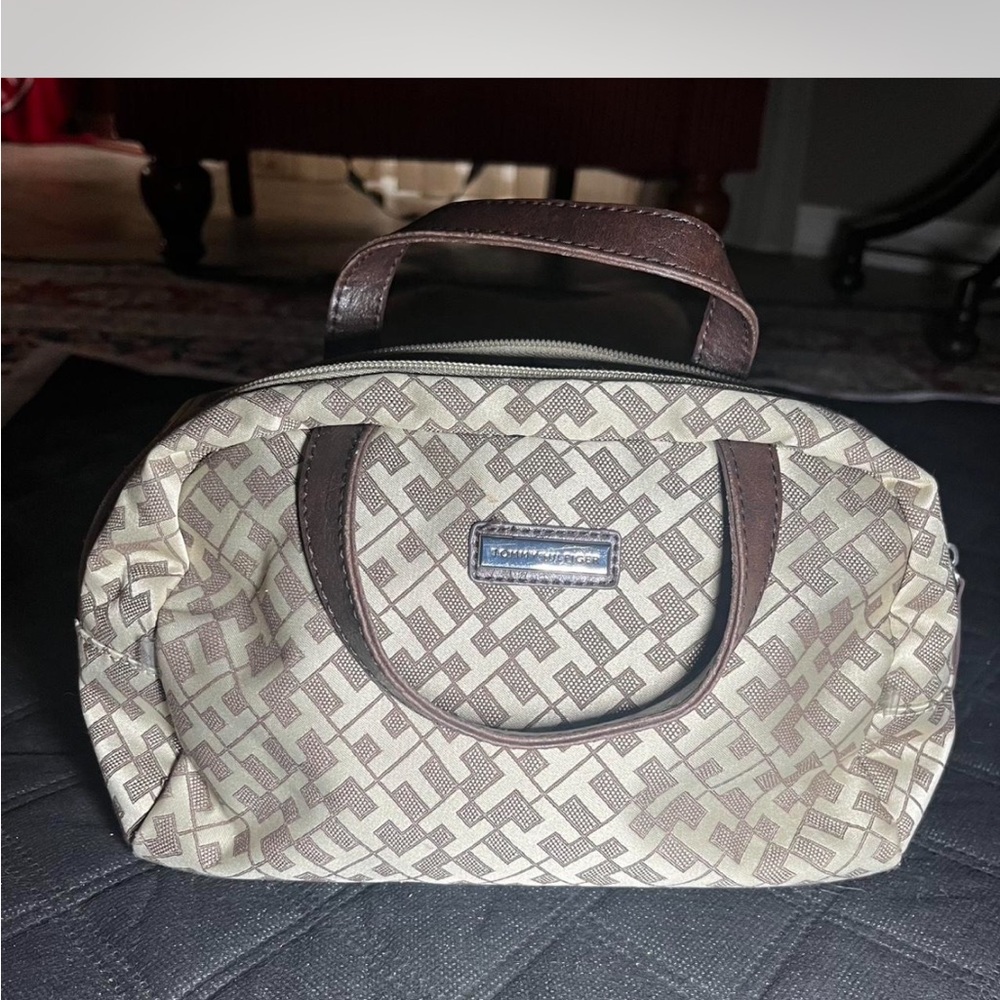 Tommy Hilfiger Blue and Tan Backpack